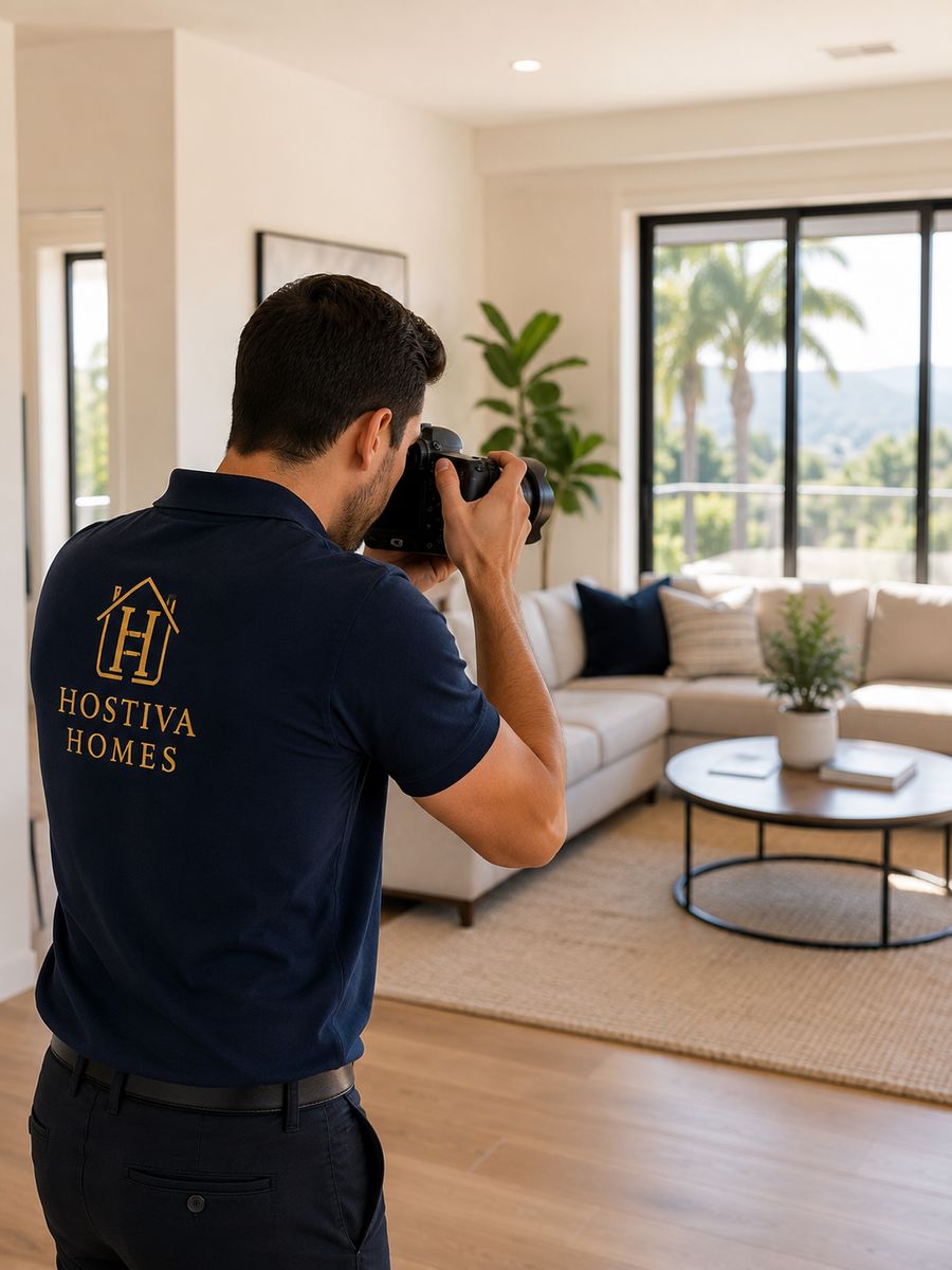 Fotografía profesional de anuncios de Hostiva Homes